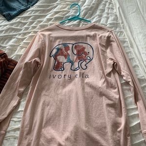 ivory ella pink long sleeve shirt